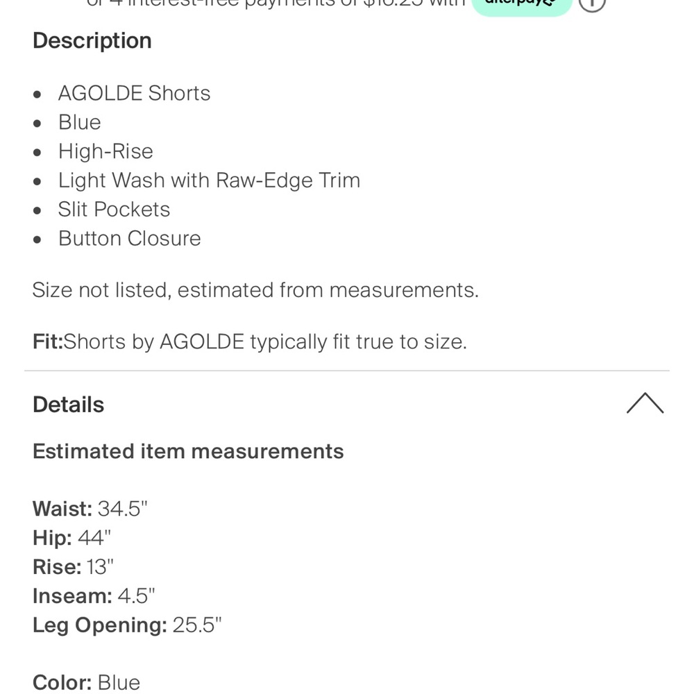 Agolde Riley Short - Picture 2 of 6